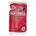 Clean Rite Inc Clean Rite 3-542 Red Cotton Shop Towel - 25 Pack 157604